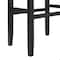 Alaterre Furniture Madison Backless Bar Height Stool Black Finish with Black PU AVMA22P0 - alternate 11